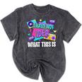 Retro 80s Style 90s Pop Fashion Nostalgia Eighties Music Mineral Wash Tshirts Mineral Black