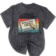 Retro Cassette Case 70s Vintage Music Analog Nostalgia Mineral Wash Tshirts Mineral Black