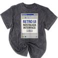 Retro Computer Dialog Box 90s Desktop Interface Nostalgia Mineral Wash Tshirts Mineral Black