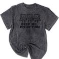 Retro Pager Squad Minimalist Monochrome Cartoon Nostalgia Mineral Wash Tshirts Mineral Black