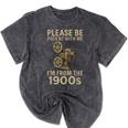 Retro Please Be Patient With Me I'm From The 1900s Projector Mineral Wash Tshirts Mineral Black