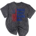 Retro Proud Coast Guard Dad Graduation Dad Usa Flag Outfit Mineral Wash Tshirts Mineral Black