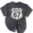 Retro Route 67 Highway Sign Vintage Road Nostalgia Mineral Wash Tshirts Mineral Black Retro Route 67 Highway Sign Vintage Road Nostalgia Mineral Wash Tshirts Mineral Black