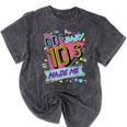 Retro Vintage 00's Baby 10's Made Me Nostalgia Classic Mineral Wash Tshirts Mineral Black