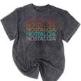Retro Vintage Nostalgia Mineral Wash Tshirts Mineral Black