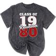 Reunion 1980 Class Of 1980 Reunion 80 Graduation 1980 Mineral Wash Tshirts Mineral Black