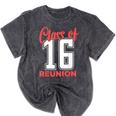 Reunion 2016 Class Of 2016 Matching Graduation High School Mineral Wash Tshirts Mineral Black