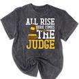All Rise Here Comes The Judge Lawyer Graduation Quote Mineral Wash Tshirts Mineral Black