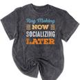 Rug Makin Now Minimal Socializing Introvert Vintage Mineral Wash Tshirts Mineral Black