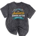 Sandblaster Shirt Awesome Job Occupation Graduation Mineral Wash Tshirts Mineral Black