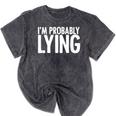 Sarcasm Humor Sassy Quote For Introvert People Mineral Wash Tshirts Mineral Black