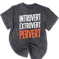 Sarcastic Introvert Extrover Pervert Mineral Wash Tshirts Mineral Black Sarcastic Introvert Extrover Pervert Mineral Wash Tshirts Mineral Black