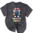 Sarcastic Little MISS SMARTY PANTS Graduation Alumni Game On Mineral Wash Tshirts Mineral Black