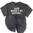 Sarcastic Nostalgia – Dude Where's My Couture Mineral Wash Tshirts Mineral Black