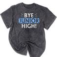 Say Goodbye To Junior High School Fun Graduation Mineral Wash Tshirts Mineral Black