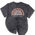 School Nurse Appreciation Rainbow Graduation Medical Nursing Mineral Wash Tshirts Mineral Black