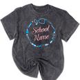 School Nurse Cute Adult Graduation Tshirt Nurses Fun Mineral Wash Tshirts Mineral Black