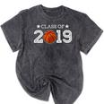 Senior 2019 Basketball Shirt Graduation Class Of 2019 Stars Mineral Wash Tshirts Mineral Black
