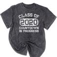 Senior 2020 Countdown To Graduation T-Shirt Mineral Wash Tshirts Mineral Black