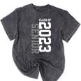 Senior 2023 Senior 23 Senior Class Of 2023 Graduation Done Mineral Wash Tshirts Mineral Black