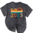 Senior 2023 Retro Class Of 2023 Seniors Graduation 23 Mineral Wash Tshirts Mineral Black