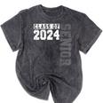 Senior 2024 Class Of 2024 Seniors Graduation 2024 Senior 24 Mineral Wash Tshirts Mineral Black
