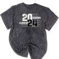 Senior 2024 Graduation Class Of 2024 Senior Women Boy Girl Mineral Wash Tshirts Mineral Black
