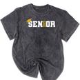 Senior 2025 Graduation 2025 Class Senior 2025 Grad Mineral Wash Tshirts Mineral Black