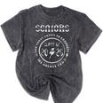 Senior 2026 Iconic Classic Rock Graduation Retro Mineral Wash Tshirts Mineral Black