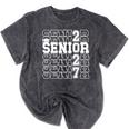 Senior 2027 Class Of 2027 Graduation Senior Grad 2027 Mineral Wash Tshirts Mineral Black