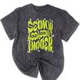 Senior Assassin Winner School Graduation Water Game Mineral Wash Tshirts Mineral Black