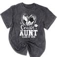 Senior Aunt Class Of 2026 Soccer Graduation Heart Mineral Wash Tshirts Mineral Black