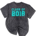 Senior Class Of 2016 Graduation T Shirt For Her Or Him Mineral Wash Tshirts Mineral Black