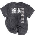 Senior Class Of 2019 19 High School Graduation Tee Mineral Wash Tshirts Mineral Black