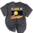 Senior Class Of 2019 Tshirt Graduation School Volleyball Mineral Wash Tshirts Mineral Black