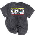 Senior Class Of 2020 90s TV Graduation For Grad Mineral Wash Tshirts Mineral Black