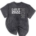 Senior Class Of 2022 Mom Graduation Mineral Wash Tshirts Mineral Black