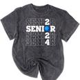 Senior Class Of 2024 Bowling First Day Of School Graduation Mineral Wash Tshirts Mineral Black