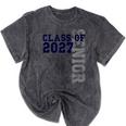Senior Class Of 2027 Graduation Year High School & College Mineral Wash Tshirts Mineral Black