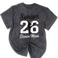 Senior Dance Mom Class Of 2026 Dancer Daughter Graduation Mineral Wash Tshirts Mineral Black