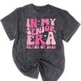 In My Senior Era Class Of 2026 Retro Senior 2026 Graduation Mineral Wash Tshirts Mineral Black