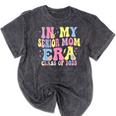 In My Senior Era Mom Class Of 2025 Senior 2025 Graduation Mineral Wash Tshirts Mineral Black