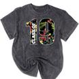 Senior Floral Class Of 2019 Shirt Graduation Idea Mineral Wash Tshirts Mineral Black
