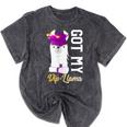 Senior Graduation 2020 Got My Dip-Llama Diploma Llama Pun Mineral Wash Tshirts Mineral Black