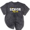 Senior Mom 2026 Class Of 2026 Graduation 26 Family Matching Mineral Wash Tshirts Mineral Black