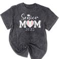 Senior Mom Baseball 2025 Class Of 2025 Graduation Mineral Wash Tshirts Mineral Black