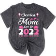 Senior Mom Of A Class Of 2022 Heart School Graduation Mineral Wash Tshirts Mineral Black