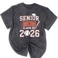 Senior Mom Class Of 2026 Graduate Baseball 2026 Graduation Mineral Wash Tshirts Mineral Black