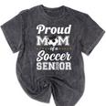 Senior Mom Class Of 2026 Soccer Mom Graduation Mineral Wash Tshirts Mineral Black