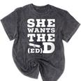 She Wants The EdD Graduation Doctorate EdD Graduate Mineral Wash Tshirts Mineral Black